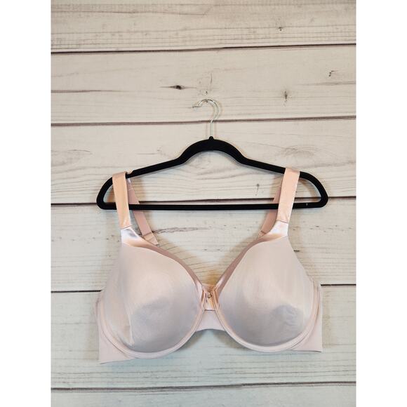 Vanity Fair Women's Light Pink Stretch Comfortable Full‎ Coverage Bra Size 42D - Picture 1 of 6